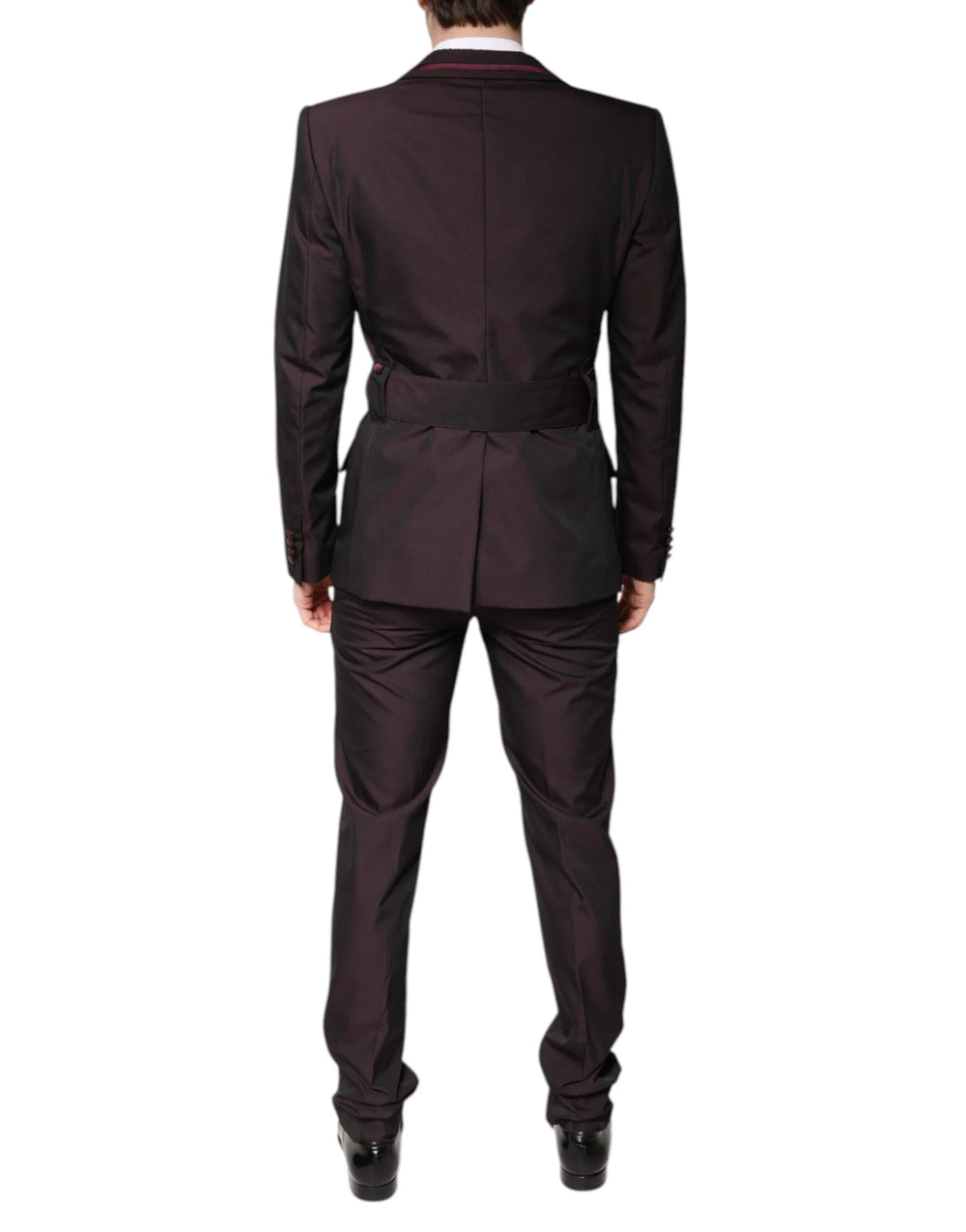 Dolce & Gabbana Maroon Single Breasted Formal 2 Piece Suit - IT48 | M - Pant Suits