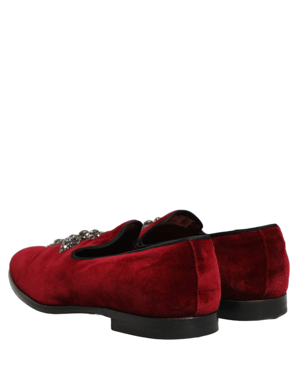 Zapatos loafers de vestir tipo slip-on en ante color burdeos de Dolce & Gabbana - Talla EU43/US10