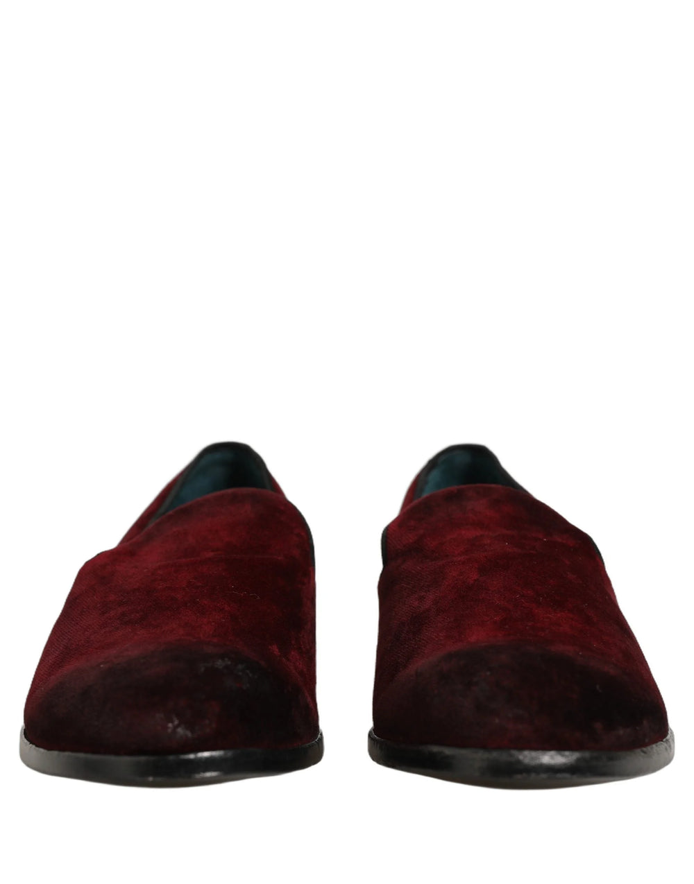 Dolce & Gabbana Maroon Suede Slip On Slippers Loafers Shoes - EU45/US12