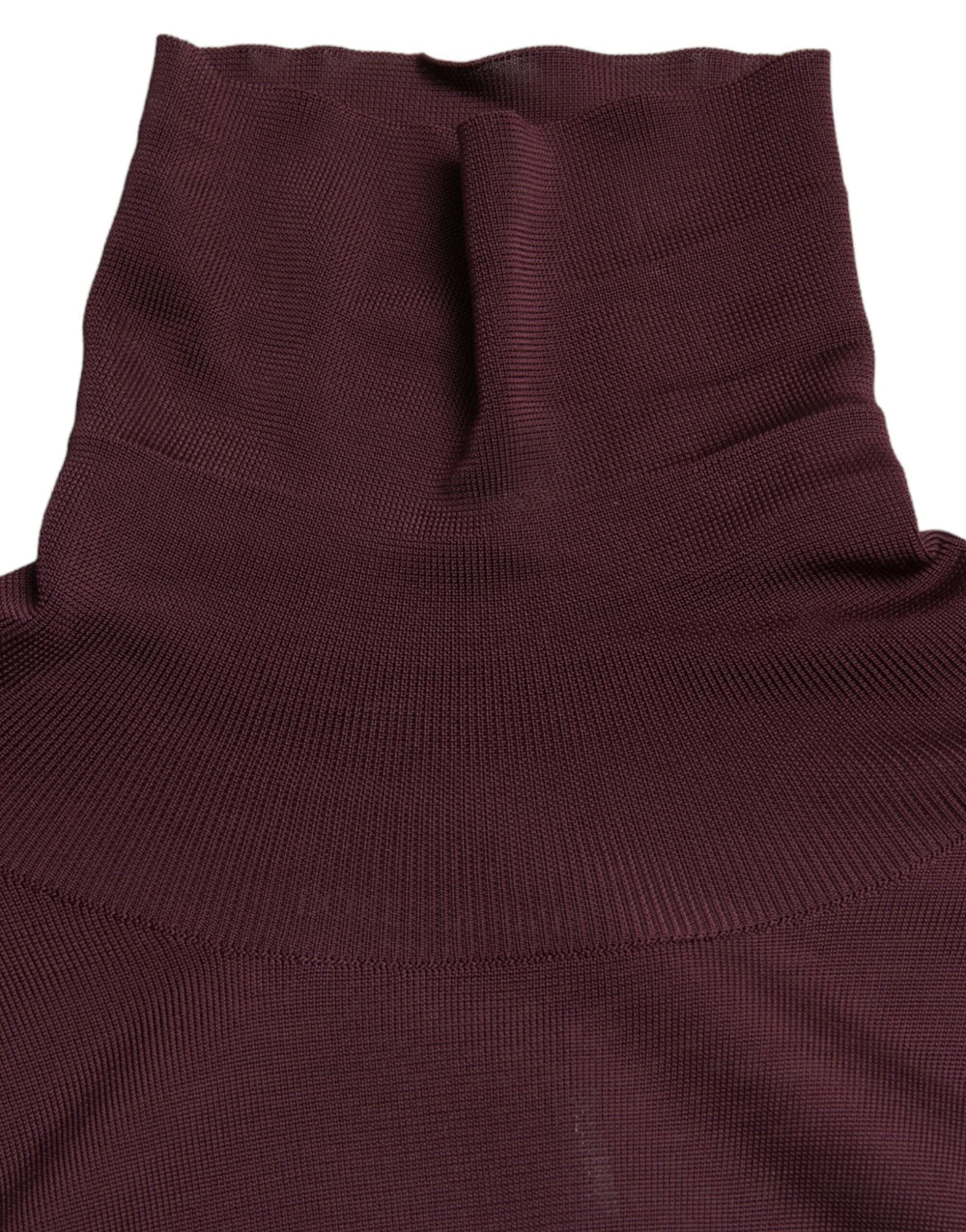 Dolce & Gabbana Maroon Viscose Turtleneck Pullover Sweater - IT48 | M - Sweaters