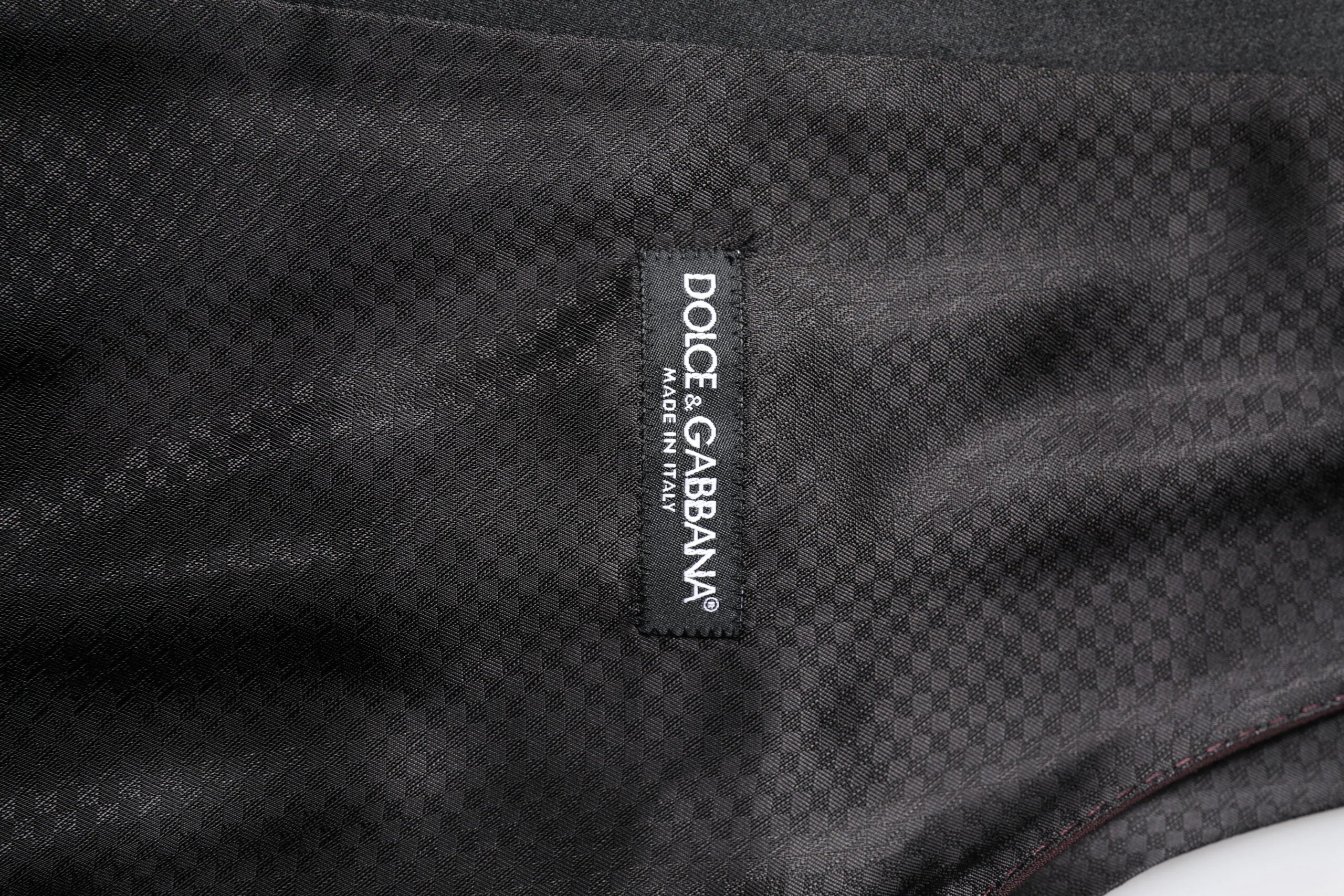 Dolce & Gabbana Maroon Wool Waistcoat Dress Formal Vest - IT52 | XL - Vests