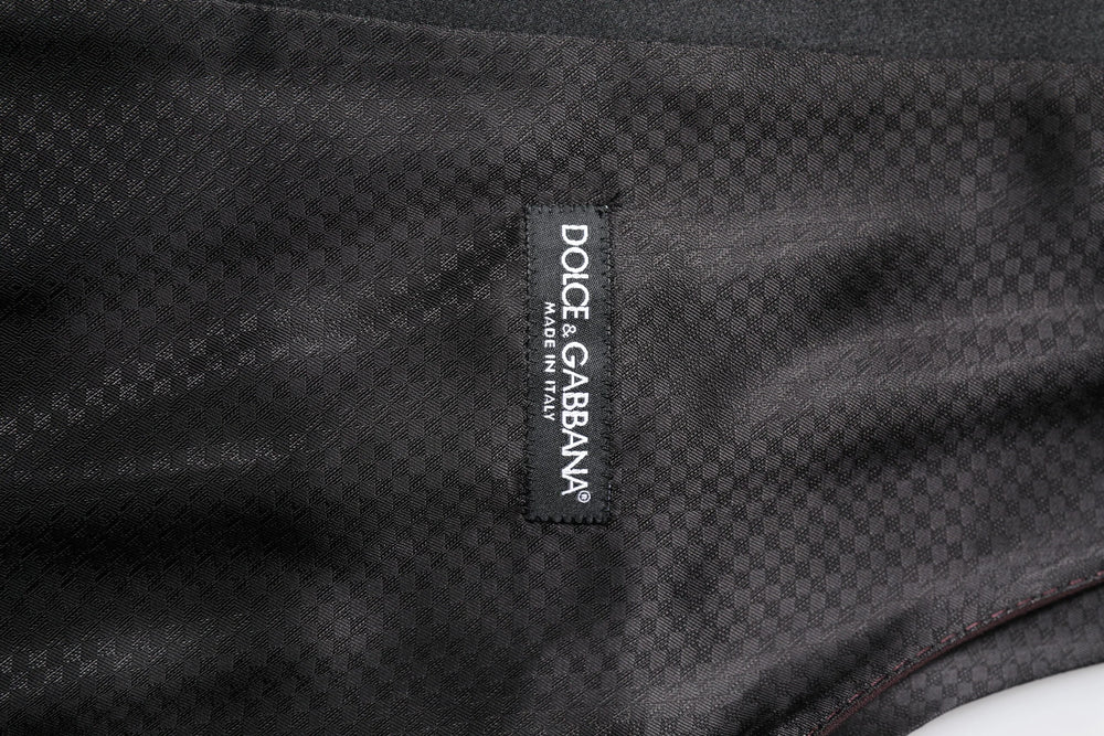 Dolce & Gabbana Maroon Wool Waistcoat Dress Formal Vest - IT52 | XL - Vests