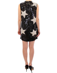 Dolce & Gabbana Masterpiece black crystal swarovski stars sheath dress - IT44|L - Dresses