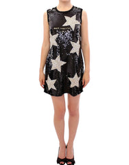 Dolce & Gabbana Masterpiece black crystal swarovski stars sheath dress - IT44|L - Dresses
