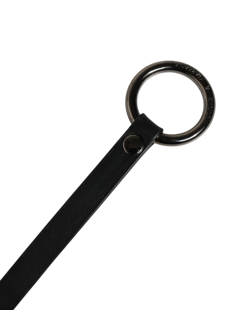 Dolce & Gabbana Herr Svart Läder Bälte i Kalvskinn med Metallspänne - 90 cm / 36 Tum