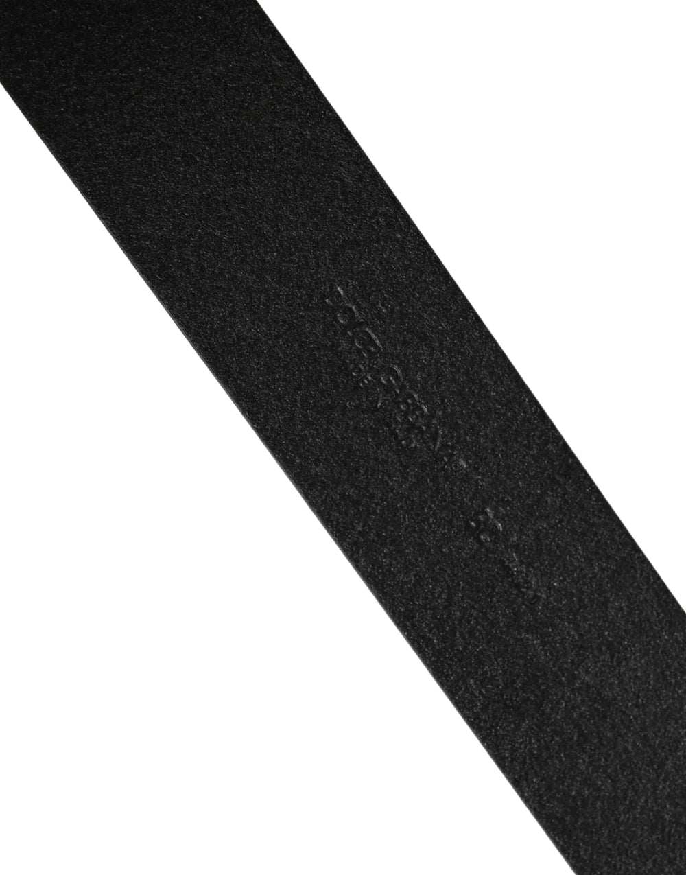 Dolce & Gabbana Men Black Classic Leather Metal Buckle Belt - 115 cm / 46 Inches