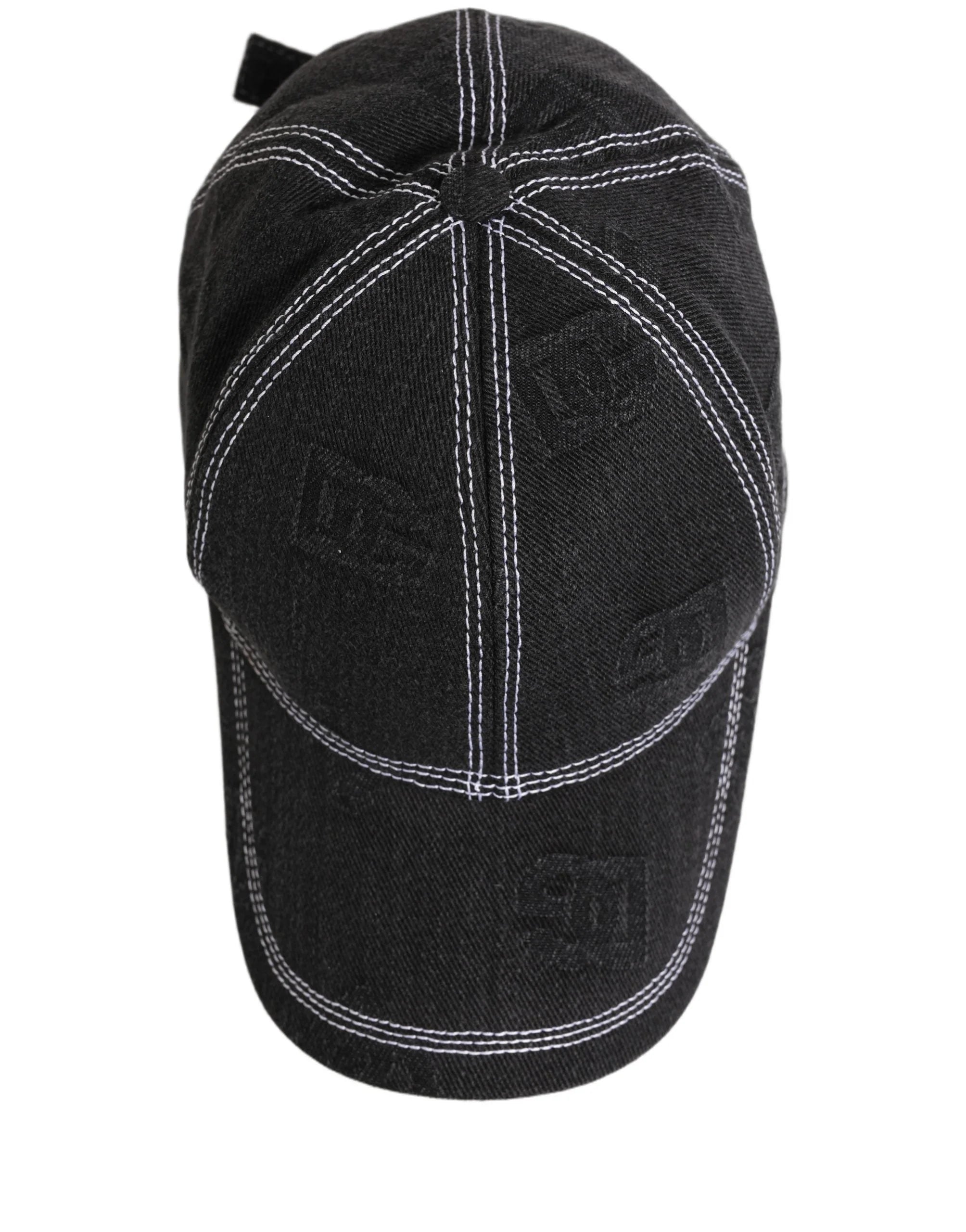 Dolce & Gabbana Men Black Cotton 6 Panel Baseball Capello Hat - 58 cm|M