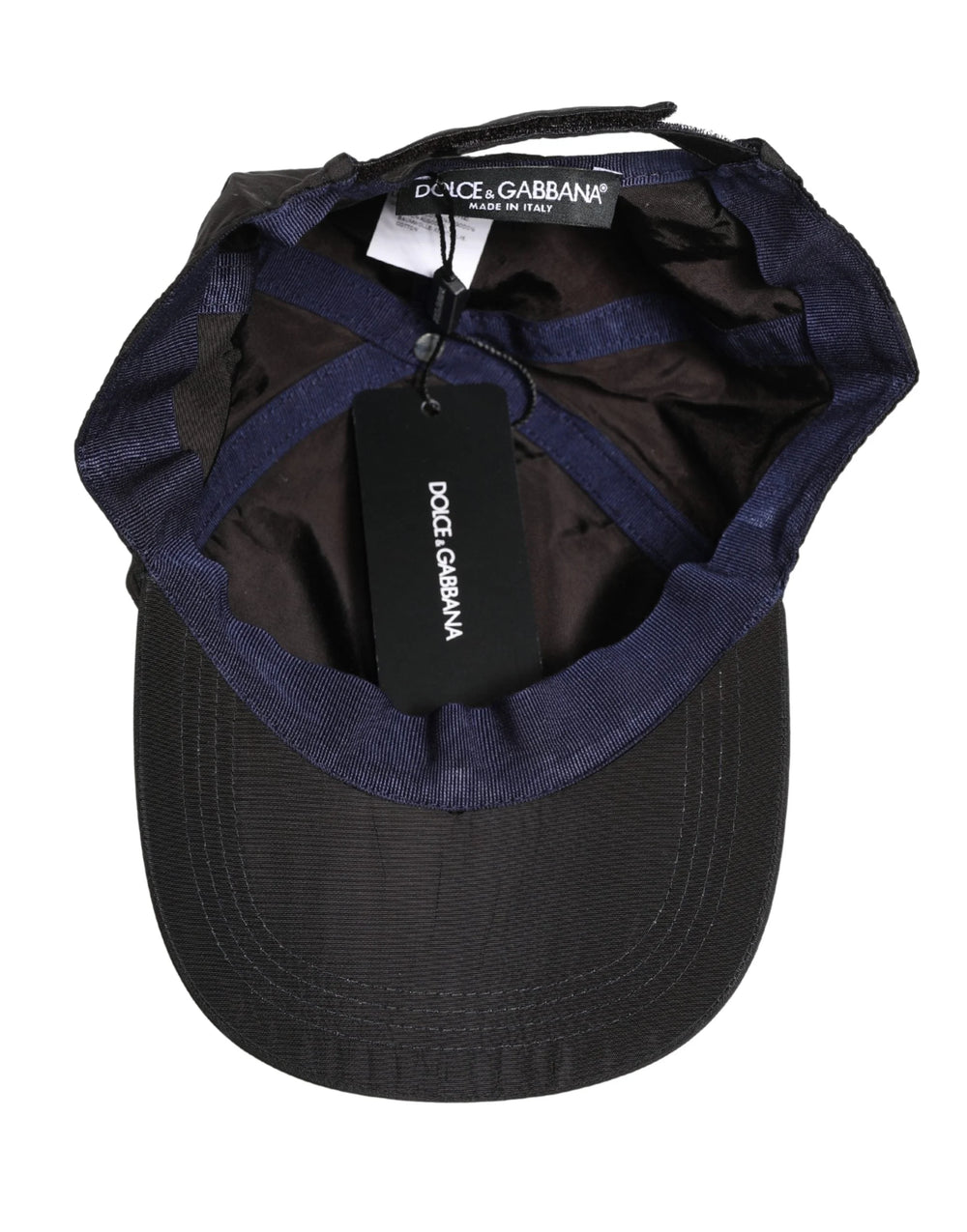 Dolce & Gabbana Καπέλο Μπάλας Ανδρικό Μαύρο Βαμβάκι 6 Πάνελ - 60 εκ | XL