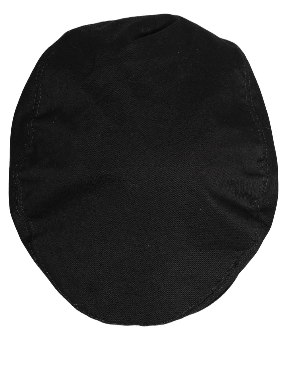 Dolce & Gabbana Men Black Cotton Stretch Newsboy Cloth Capello Hat - 60 cm|XL