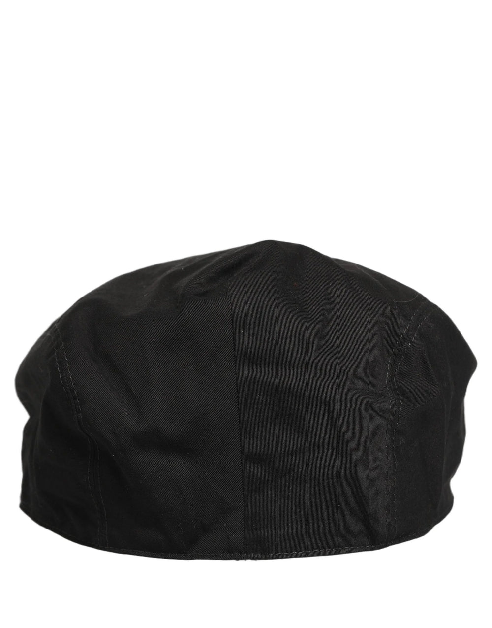 Dolce & Gabbana Men Black Cotton Stretch Newsboy Cloth Capello Hat - 60 cm|XL