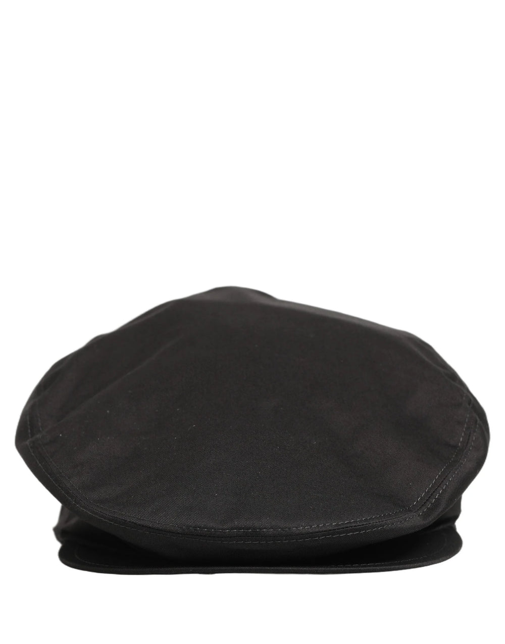 Dolce & Gabbana Men Black Cotton Stretch Newsboy Cloth Capello Hat - 60 cm|XL