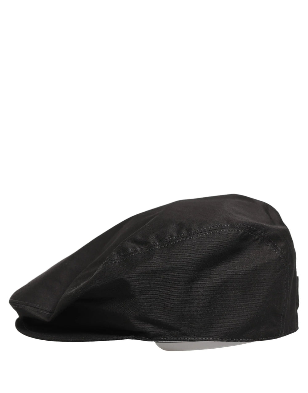 Dolce & Gabbana Men Black Cotton Stretch Newsboy Cloth Capello Hat - 60 cm|XL