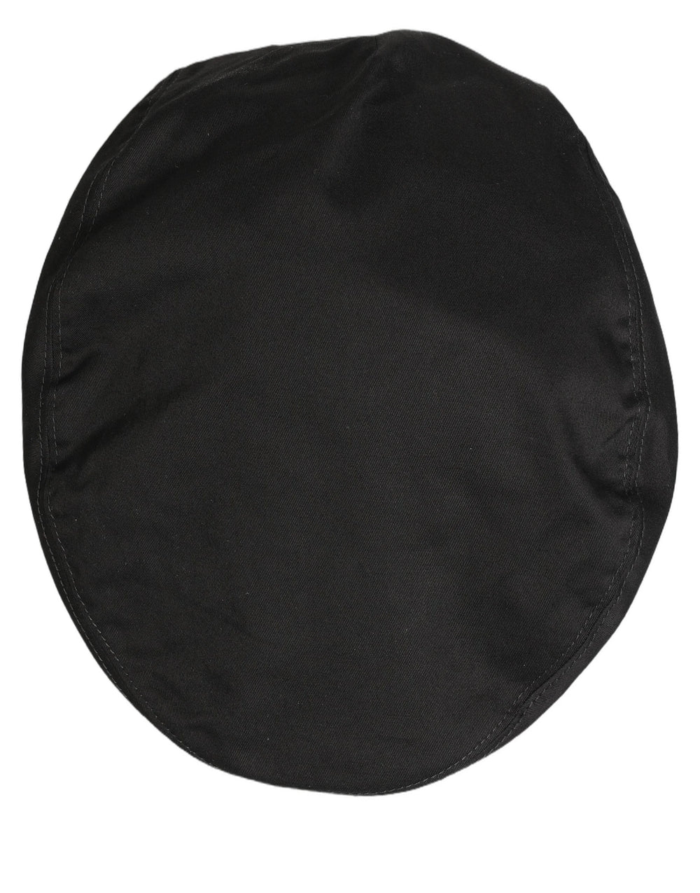 Dolce & Gabbana Men Black Cotton Stretch Newsboy Cloth Capello Hat - 60 cm|XL