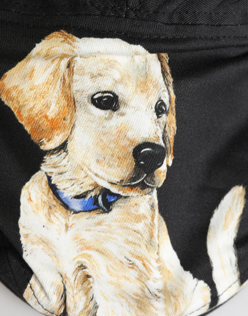 Dolce & Gabbana Men Black Dog Cotton Newsboy Cloth Capello Hat - 59 cm|L - Flat Caps