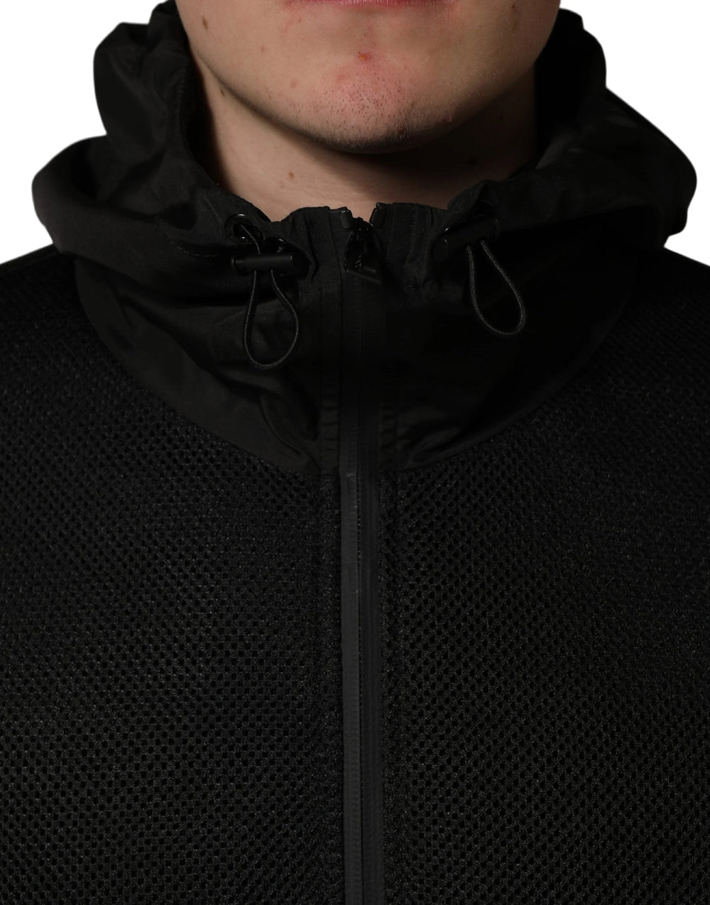 Dolce & Gabbana Men Black Hooded Full Zip Bomber Jacket - IT48 | M - Bomber Jackets