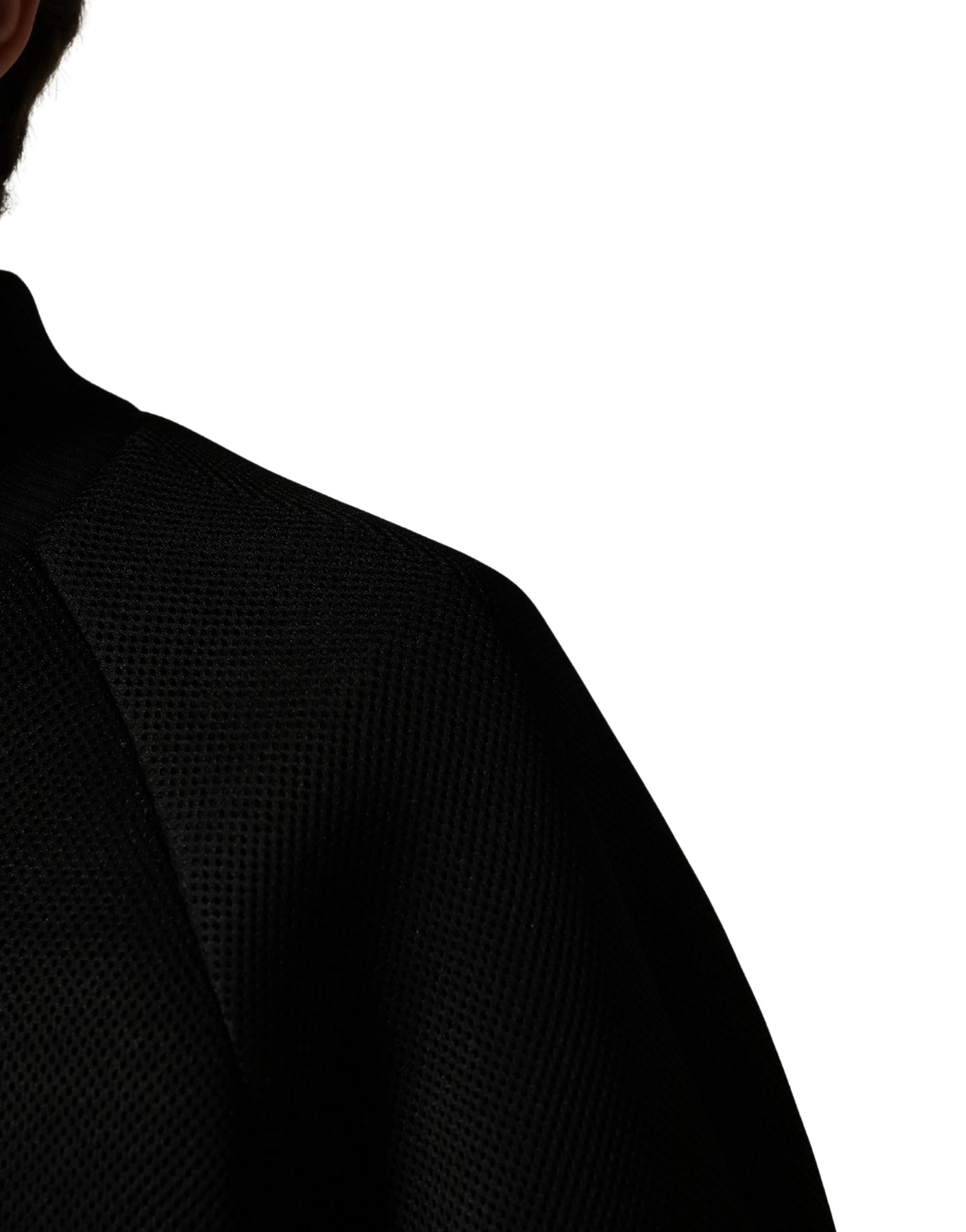 Dolce & Gabbana Veste bomber zippée intégrale en nylon noir pour homme - IT48 | M - Vestes Bomber