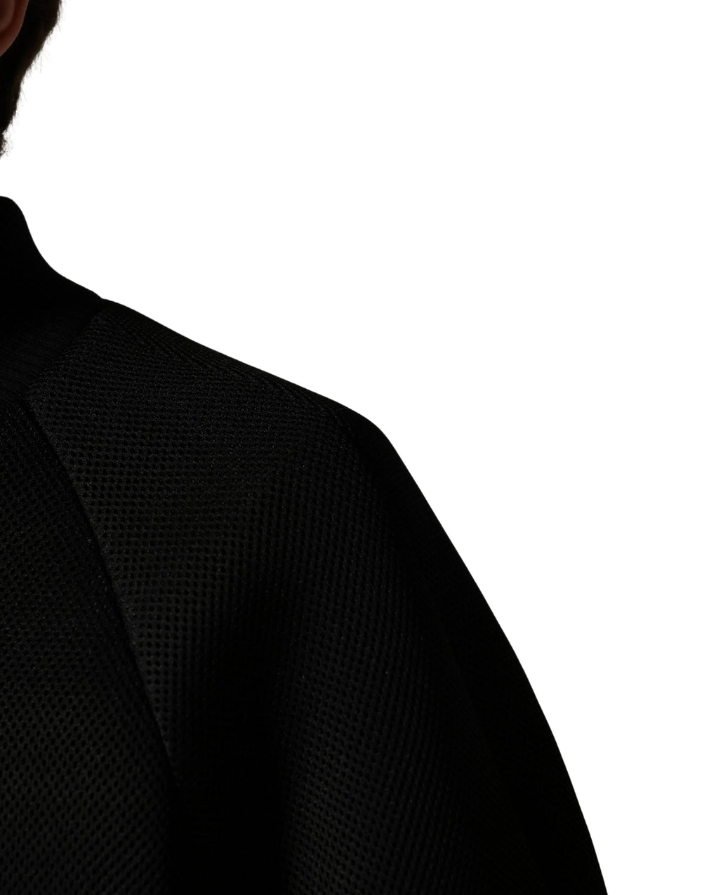 Dolce & Gabbana Veste bomber zippée intégrale en nylon noir pour homme - IT48 | M - Vestes Bomber