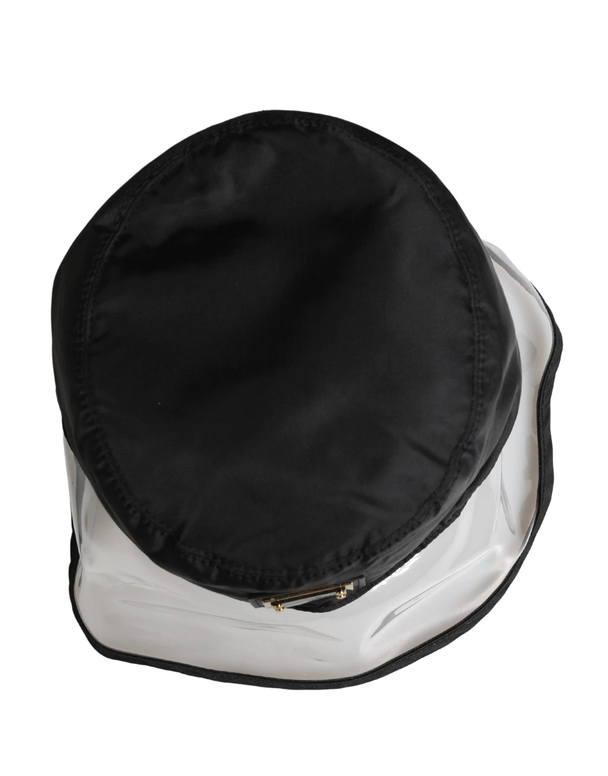 Dolce & Gabbana Men Black Plastic Fisherman Bucket Capello Hat - 59 cm|L - Bucket Hats