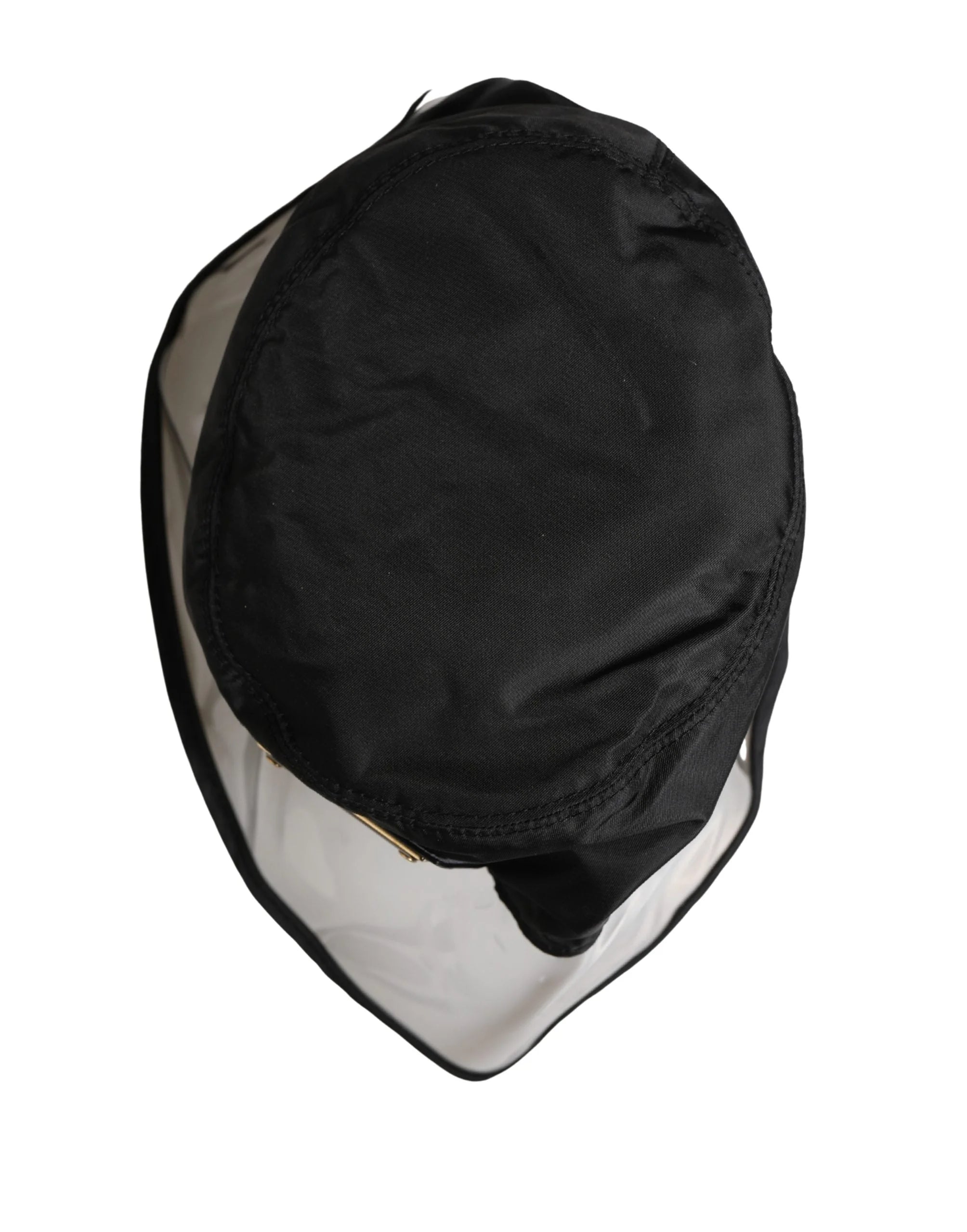Dolce & Gabbana Miesten Musta Muovinen Kalastajan Bucket Capello - 59 cm|L - Bucket-hatut