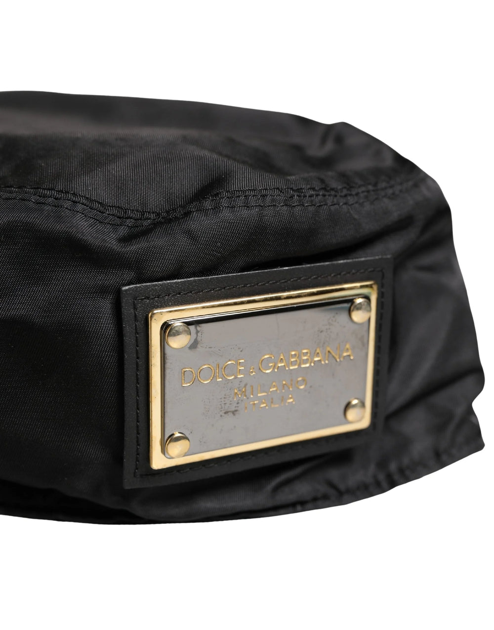 Dolce & Gabbana Miesten Musta Muovinen Kalastajan Bucket Capello - 59 cm|L - Bucket-hatut