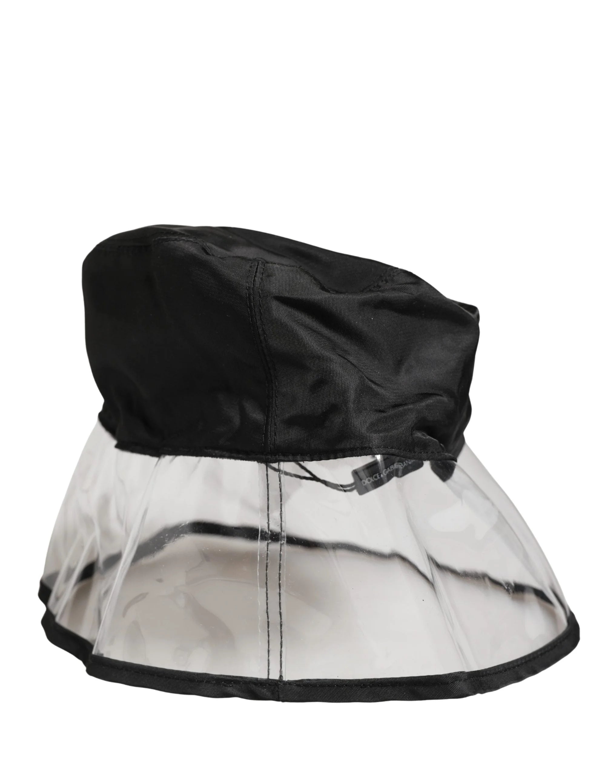 Dolce & Gabbana Miesten Musta Muovinen Kalastajan Bucket Capello - 59 cm|L - Bucket-hatut