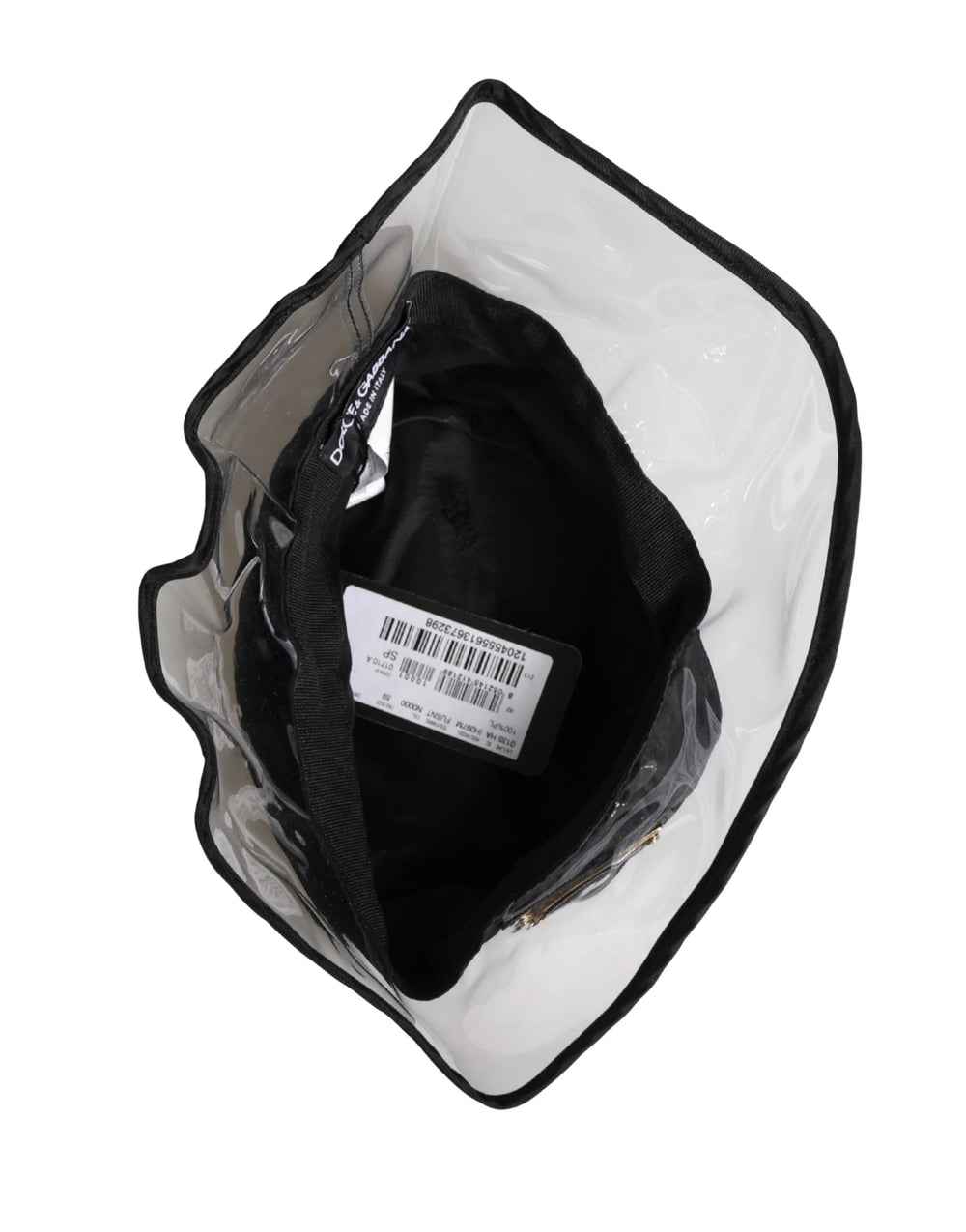 Dolce & Gabbana Miesten Musta Muovinen Kalastajan Bucket Capello - 59 cm|L - Bucket-hatut