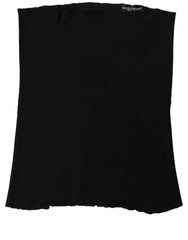 Dolce & Gabbana Men Black Viscose Knitted Neck Warmer Scarf