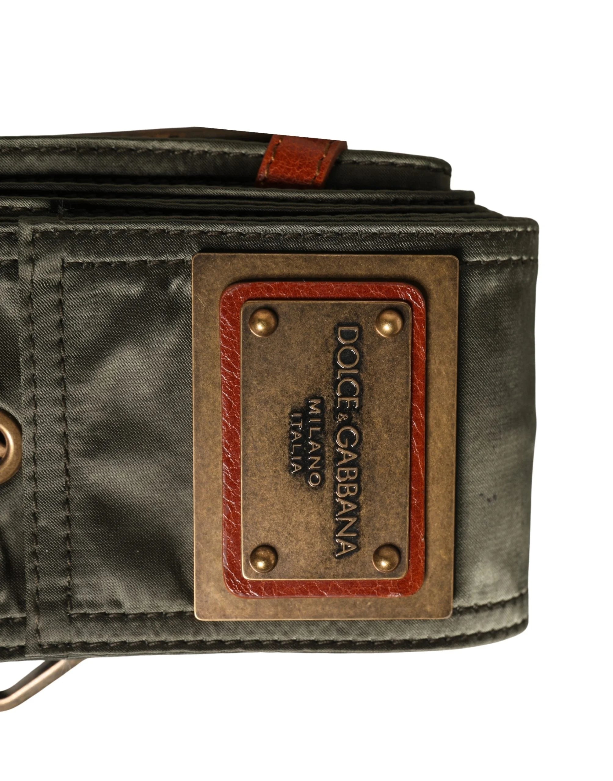 Dolce & Gabbana Men Black Wide Leather DG Metal Buckle Belt - 90 cm / 36 Inches