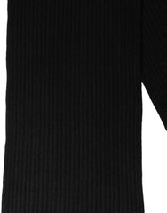 Dolce & Gabbana Men Black Wool Knitted Neck Shawl Scarf