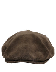 Dolce & Gabbana Men Brown Cotton Newsboy Cloth Capello Hat - 60 cm|XL