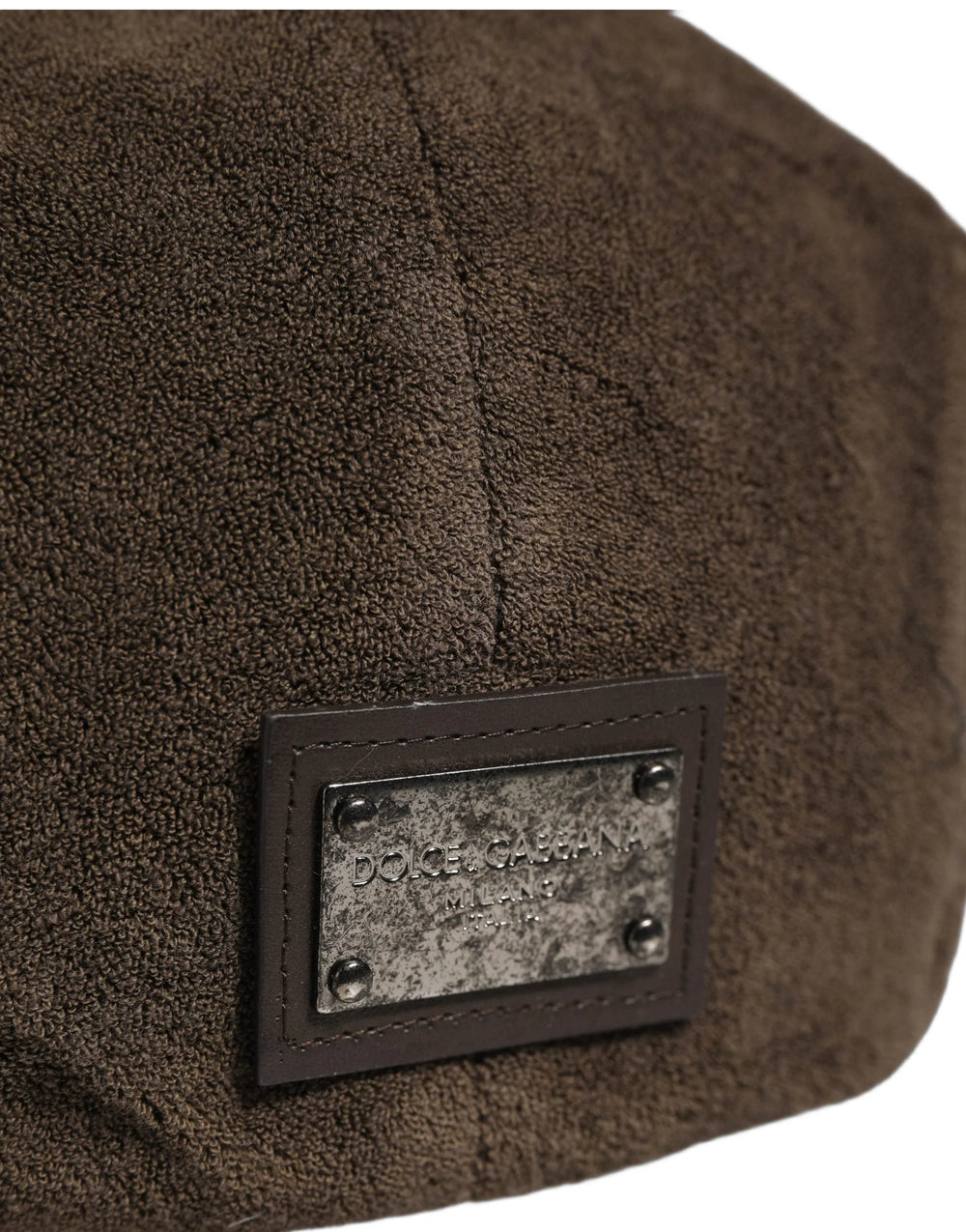 Dolce & Gabbana Men Brown Cotton Newsboy Cloth Capello Hat - 60 cm|XL