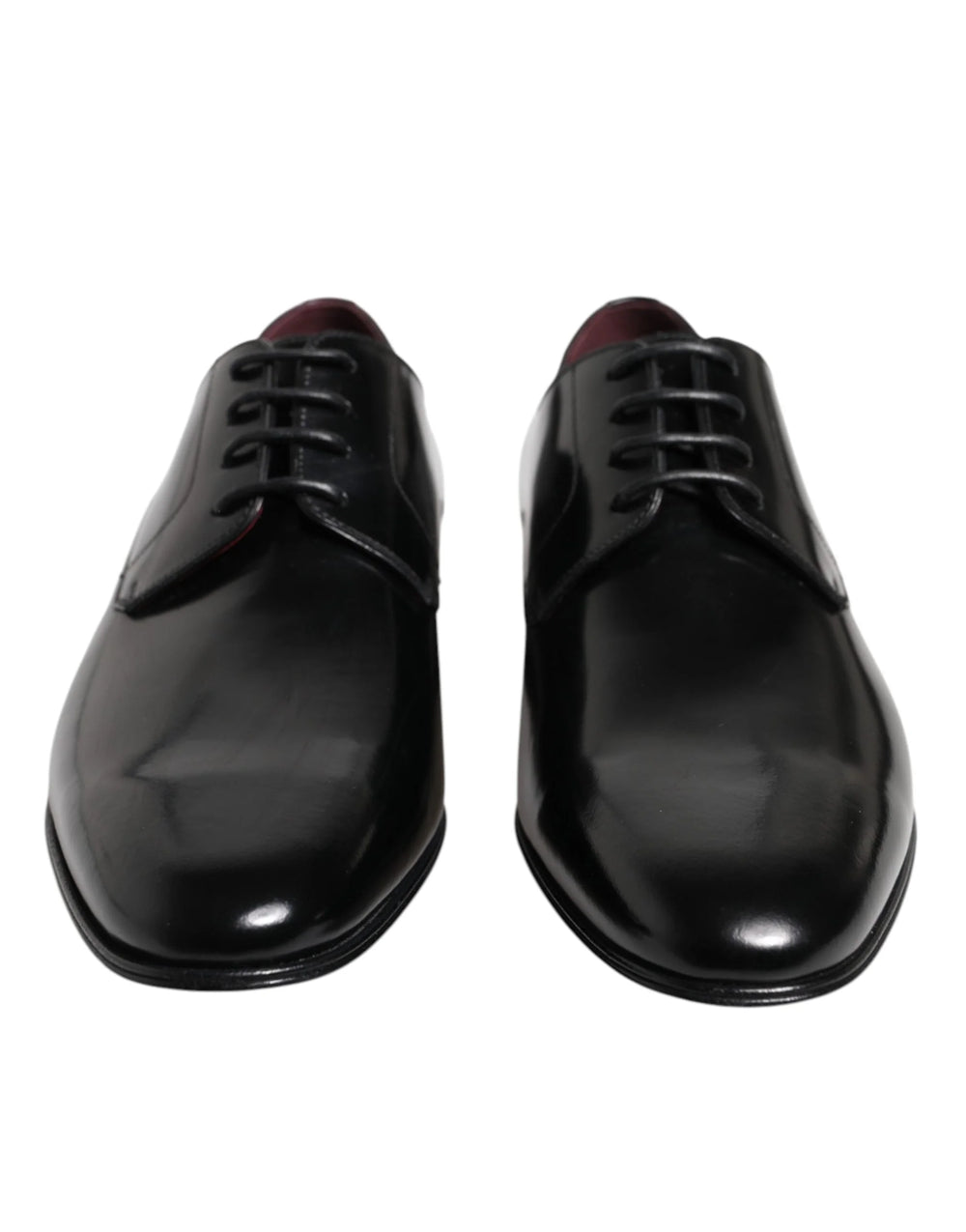 Dolce & Gabbana Men Dress Black Calfskin Leather Derby Shoes - EU41.5/US8.5 - Shoes