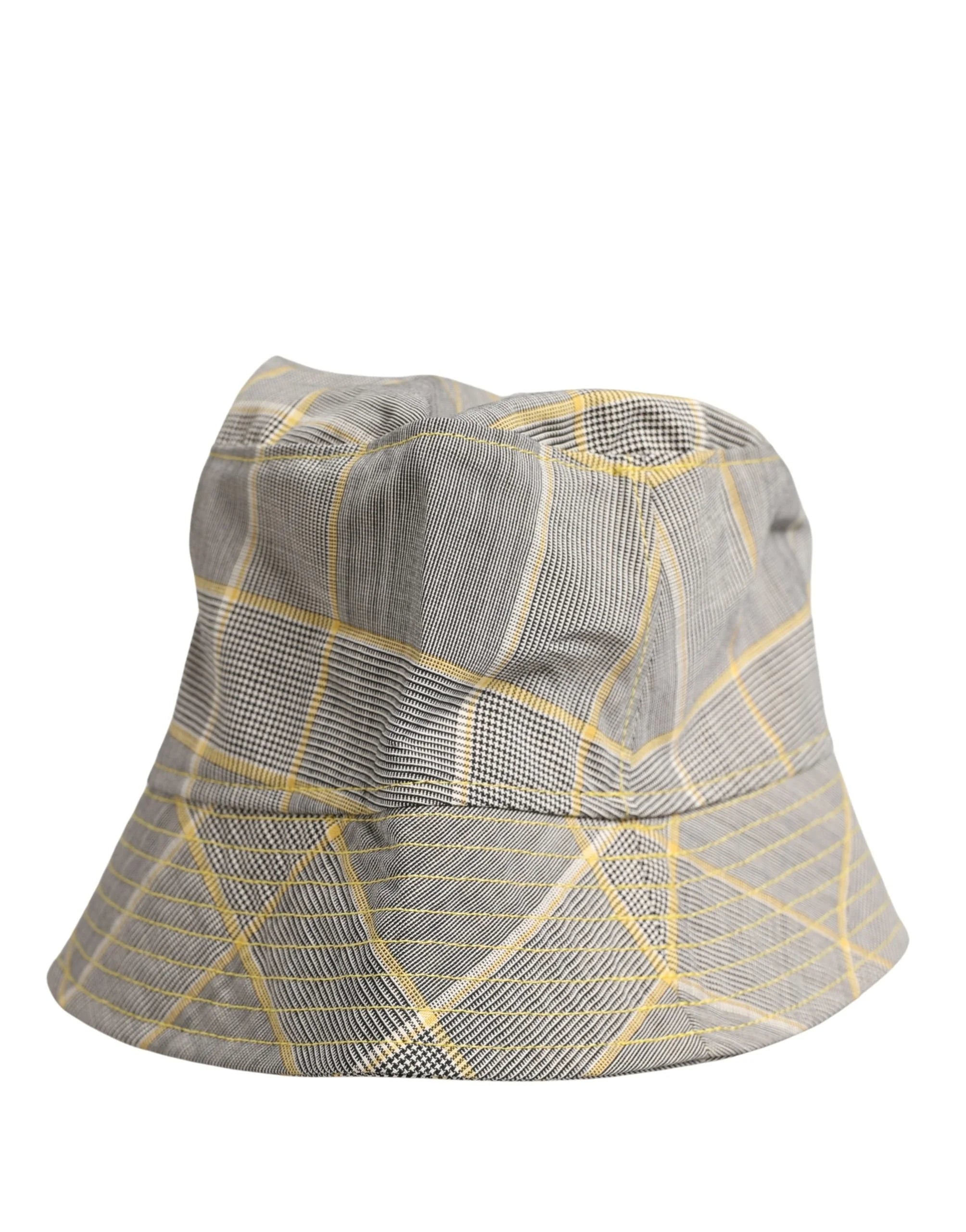 Dolce & Gabbana Herren Grau Karotischer Bucket Fischerhut Capello Hut - Bucket Hüte