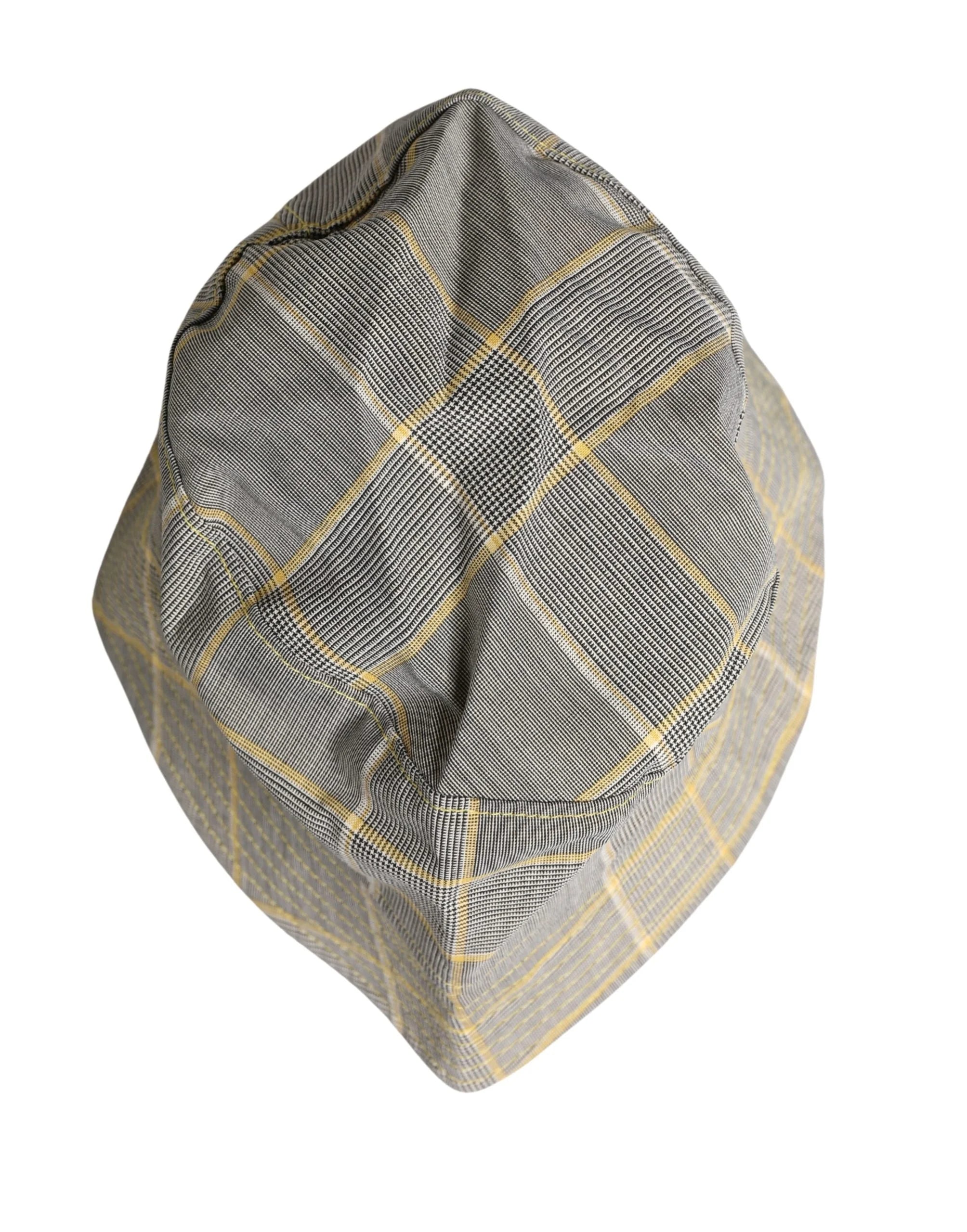 Dolce & Gabbana Herren Grau Karotischer Bucket Fischerhut Capello Hut - Bucket Hüte