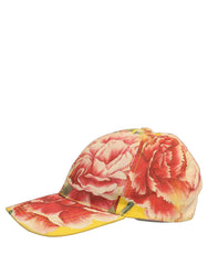 Dolce & Gabbana Men Multicolor Cotton Floral Baseball Capello Hat - 58 cm|M