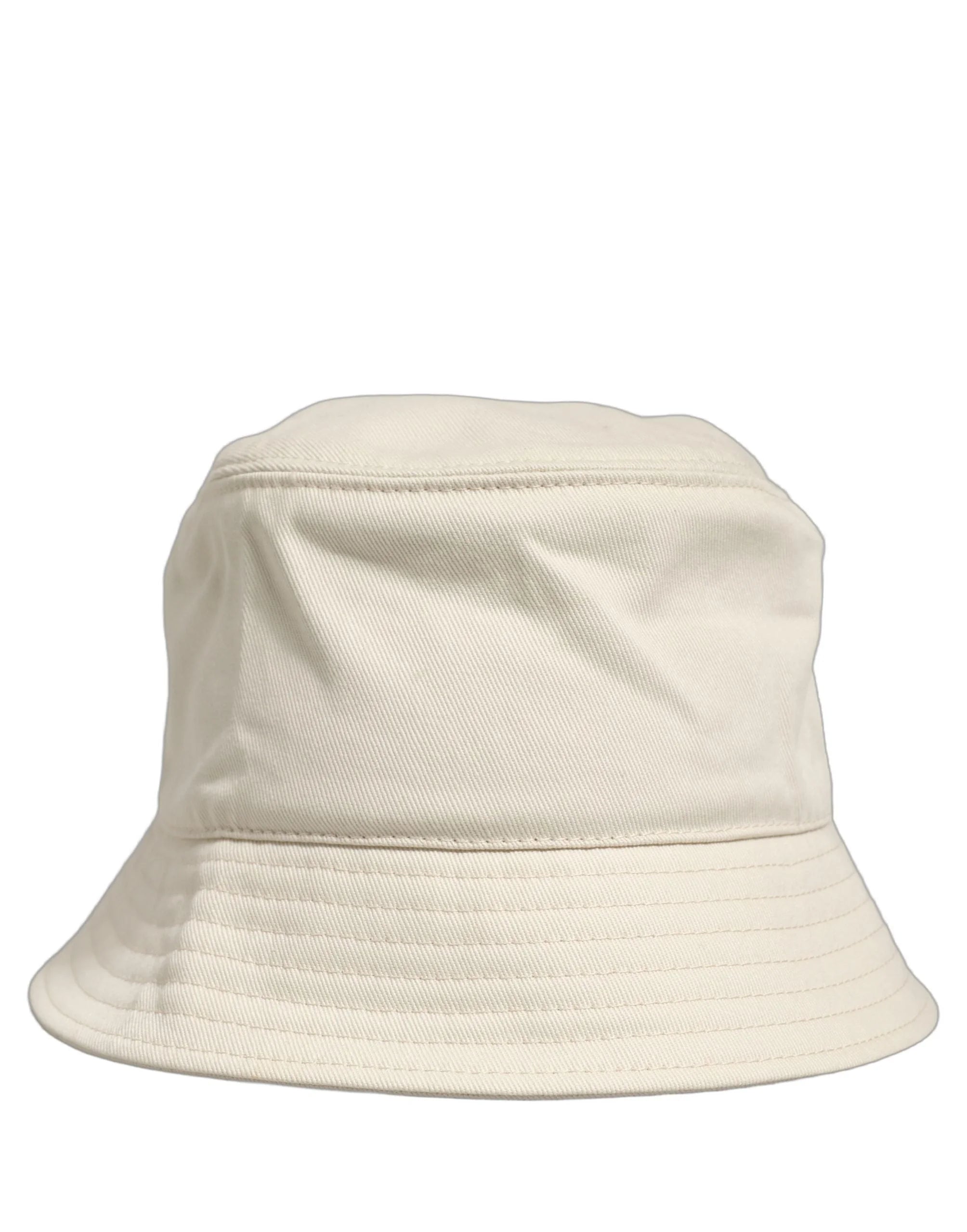 Dolce & Gabbana Men White Cotton Fisherman Bucket Hat - 59 cm|L