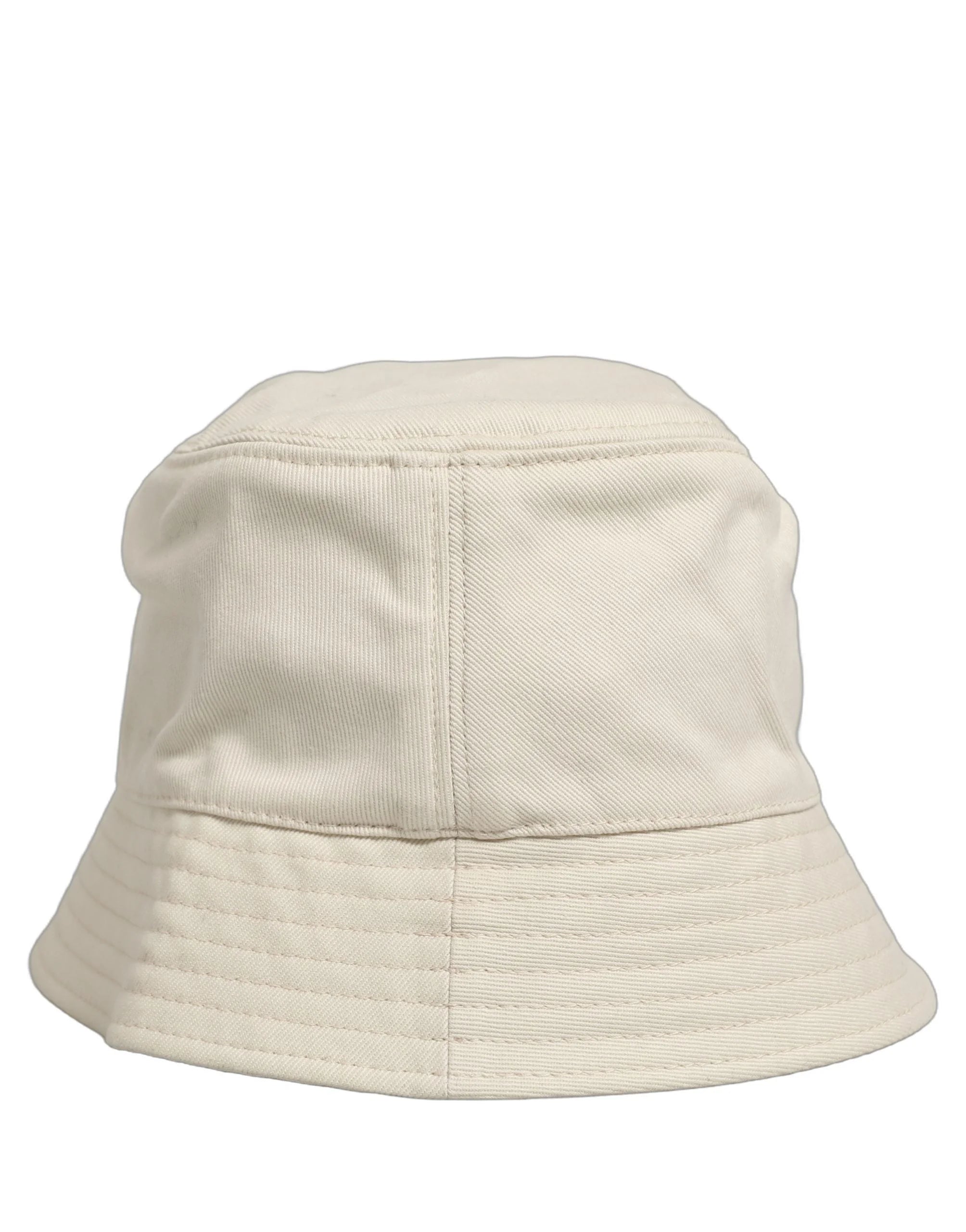 Dolce & Gabbana Men White Cotton Fisherman Bucket Hat - 59 cm|L