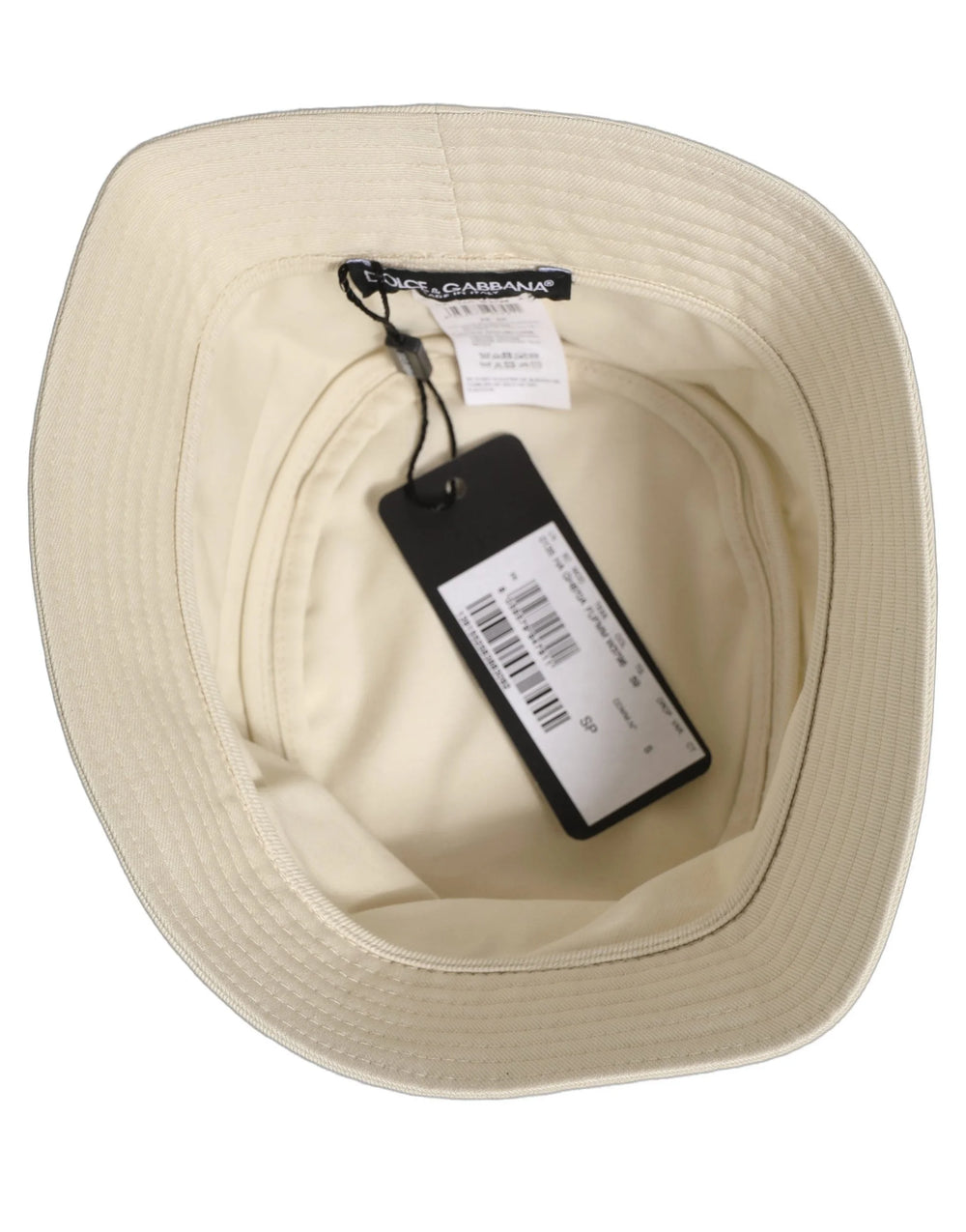 Dolce & Gabbana Men White Cotton Fisherman Bucket Hat - 59 cm|L