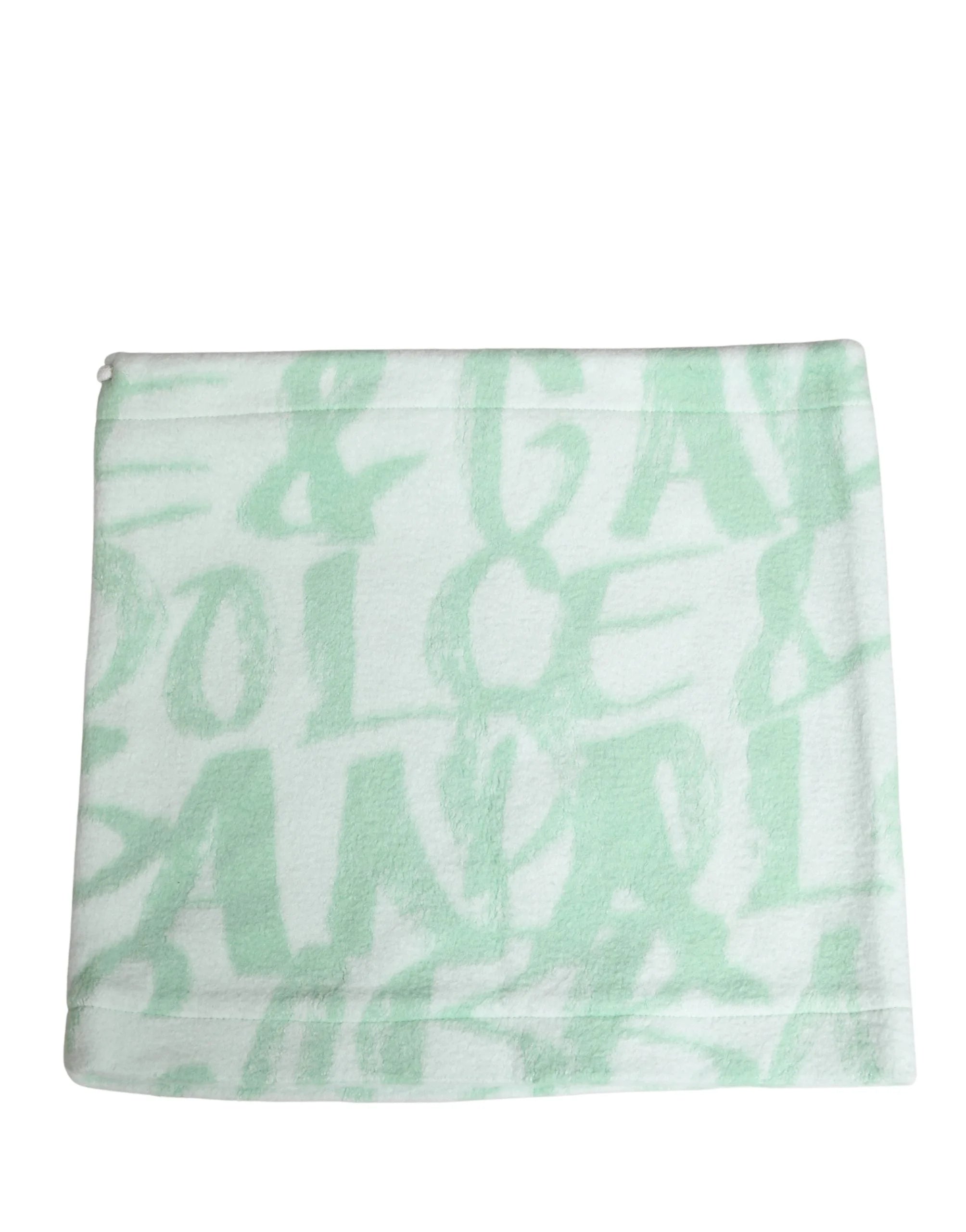 Dolce & Gabbana Écharpe Chauffante en Nylon à Motif Logo Blanc pour Homme - Tour de Cou