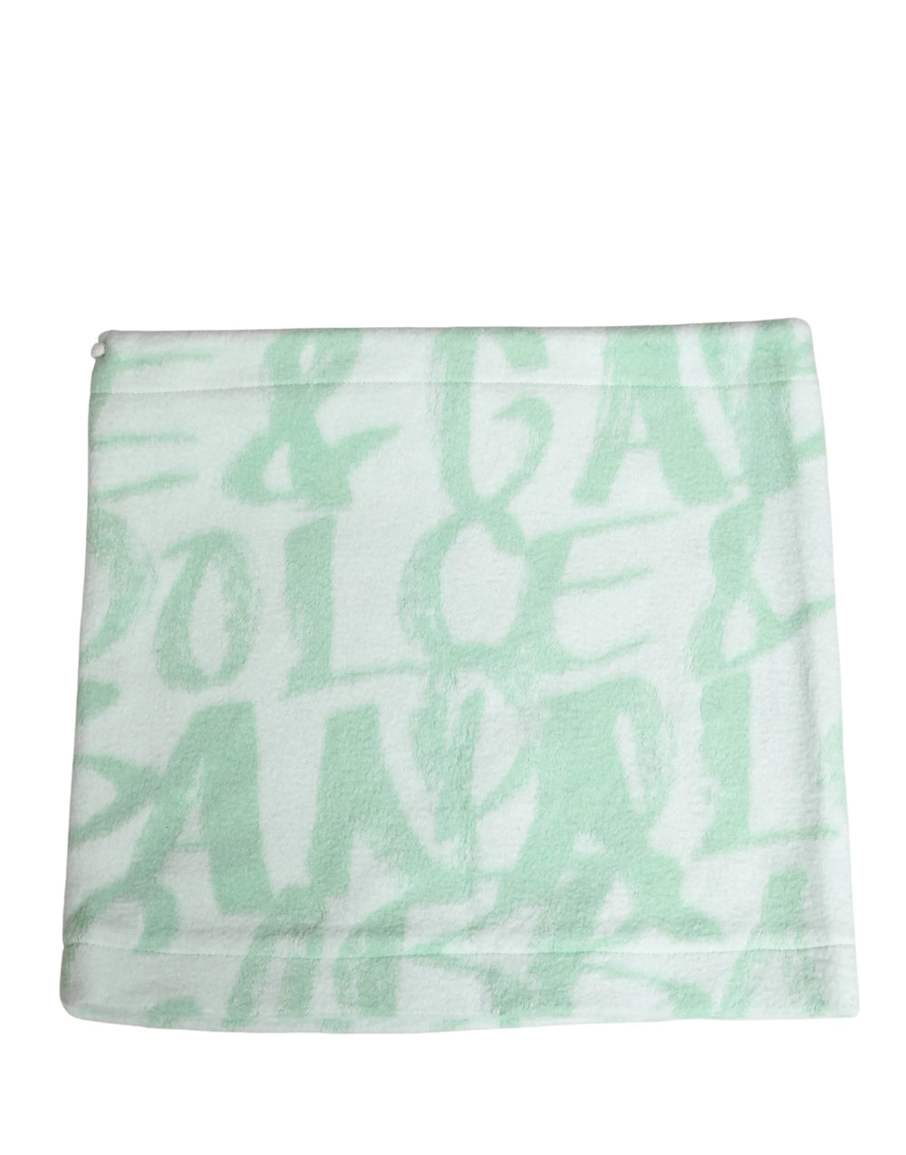Dolce & Gabbana Écharpe Chauffante en Nylon à Motif Logo Blanc pour Homme - Tour de Cou