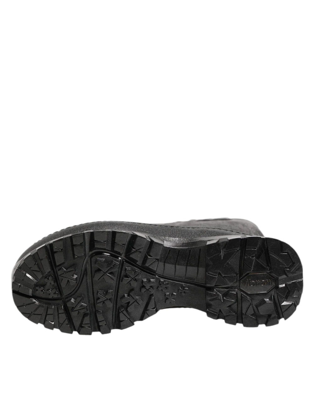 Dolce & Gabbana Metallic Black Pull On Rain Boots Men Shoes - EU42/US9 - Boots