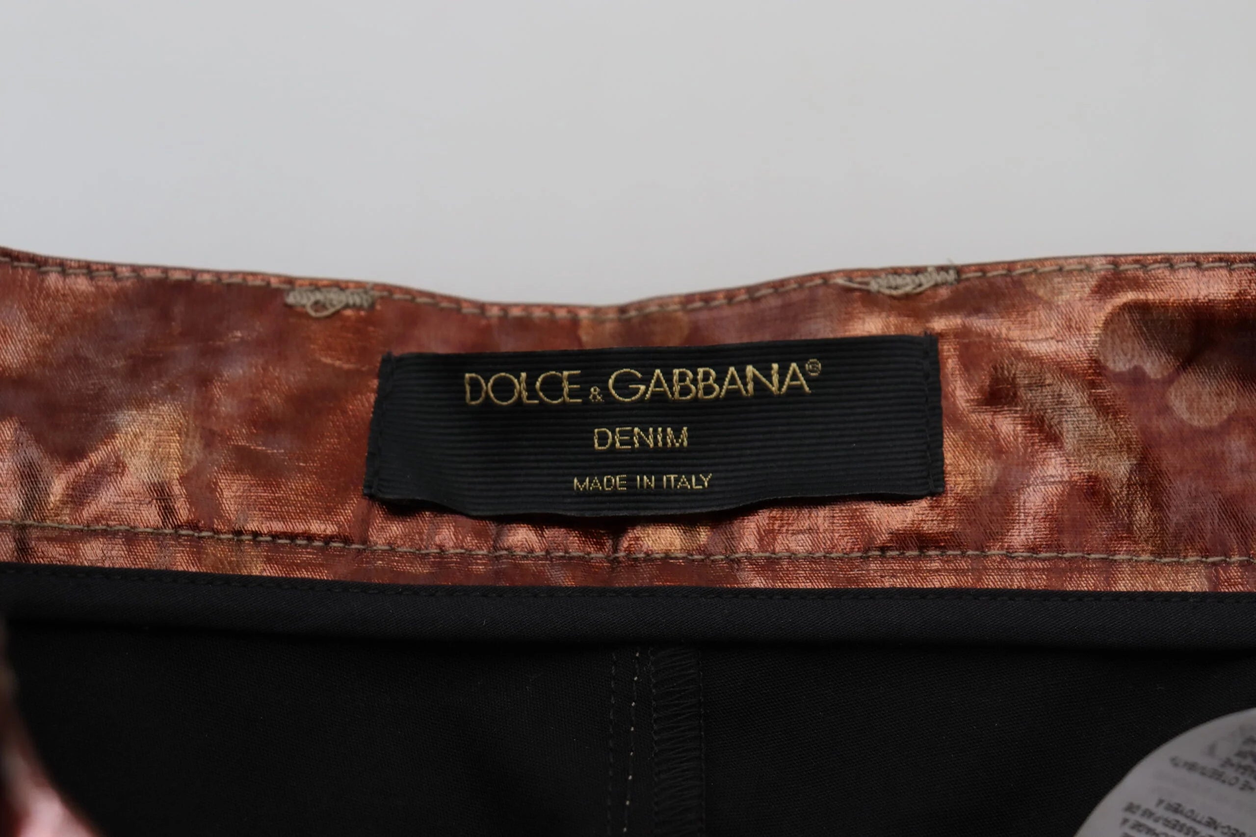 Dolce & Gabbana Metallic Bronze High Waist Skinny Jeans - IT40|S - Jeans