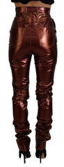 Dolce & Gabbana Metallic Bronze High Waist Skinny Jeans - IT40|S - Jeans