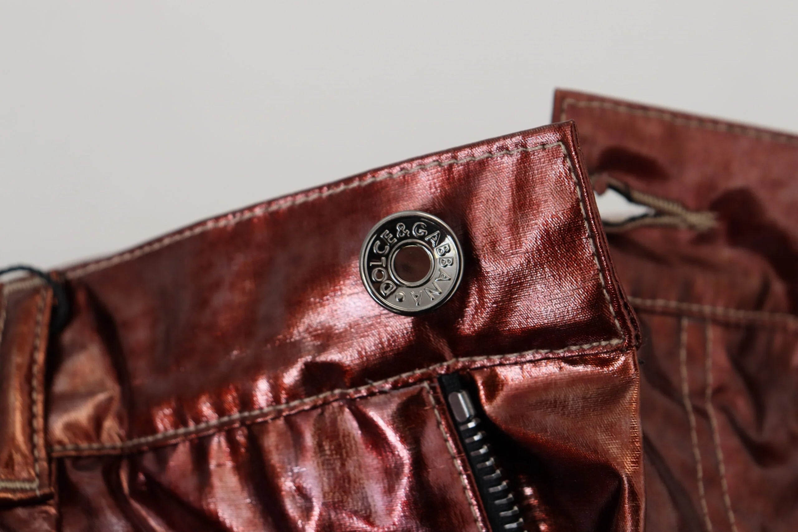 Dolce & Gabbana Metallic Bronze High Waist Skinny Jeans - IT40|S - Jeans