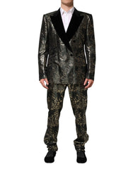Dolce & Gabbana Metallic Floral Jacquard Silk 2 Piece Suit - IT56 | XXL - Tuxedos