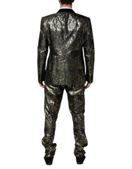 Dolce & Gabbana Metallic Floral Jacquard Silk 2 Piece Suit - IT56 | XXL - Tuxedos