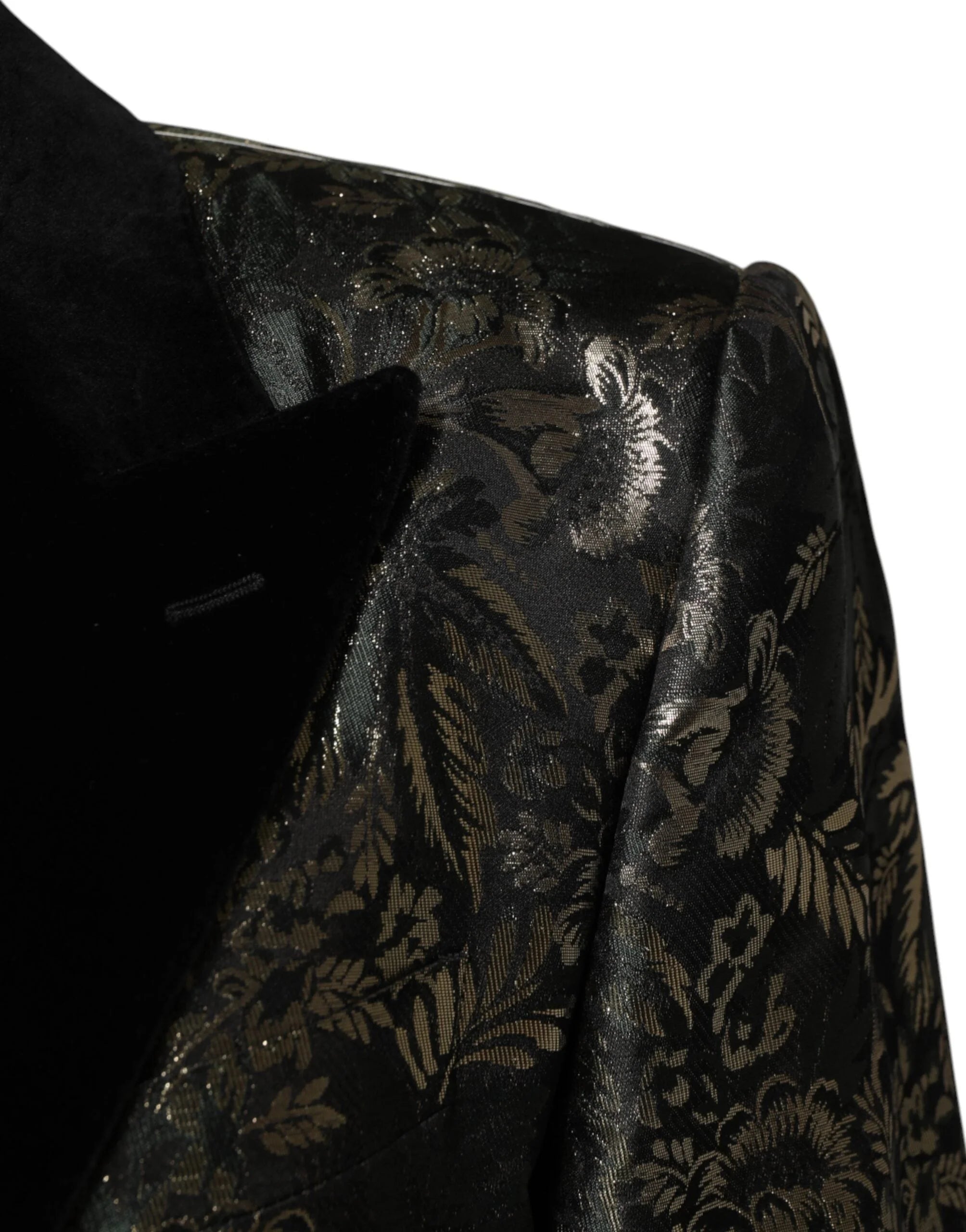 Dolce & Gabbana Metallic Floral Jacquard Silk 2 Piece Suit - IT56 | XXL - Tuxedos