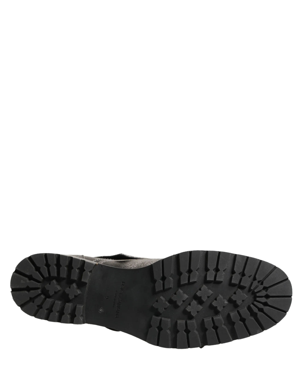 Dolce & Gabbana Metallic Silver Leather Buckle Ankle Boots Shoes - EU43/US10