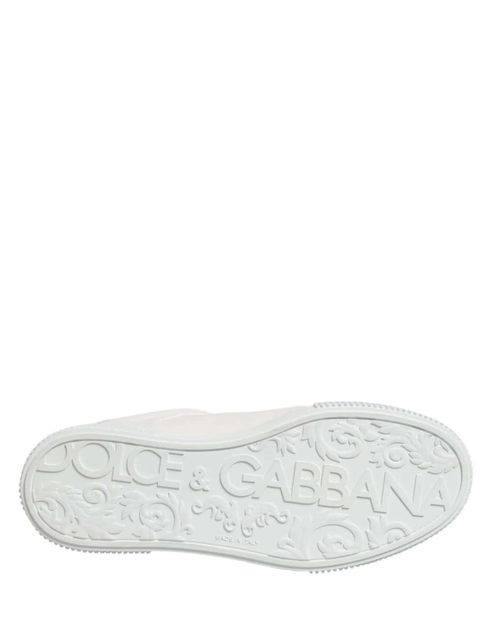 Dolce & Gabbana MIAMI Calf Low Top Men Sneakers White - EU41.5/US8.5