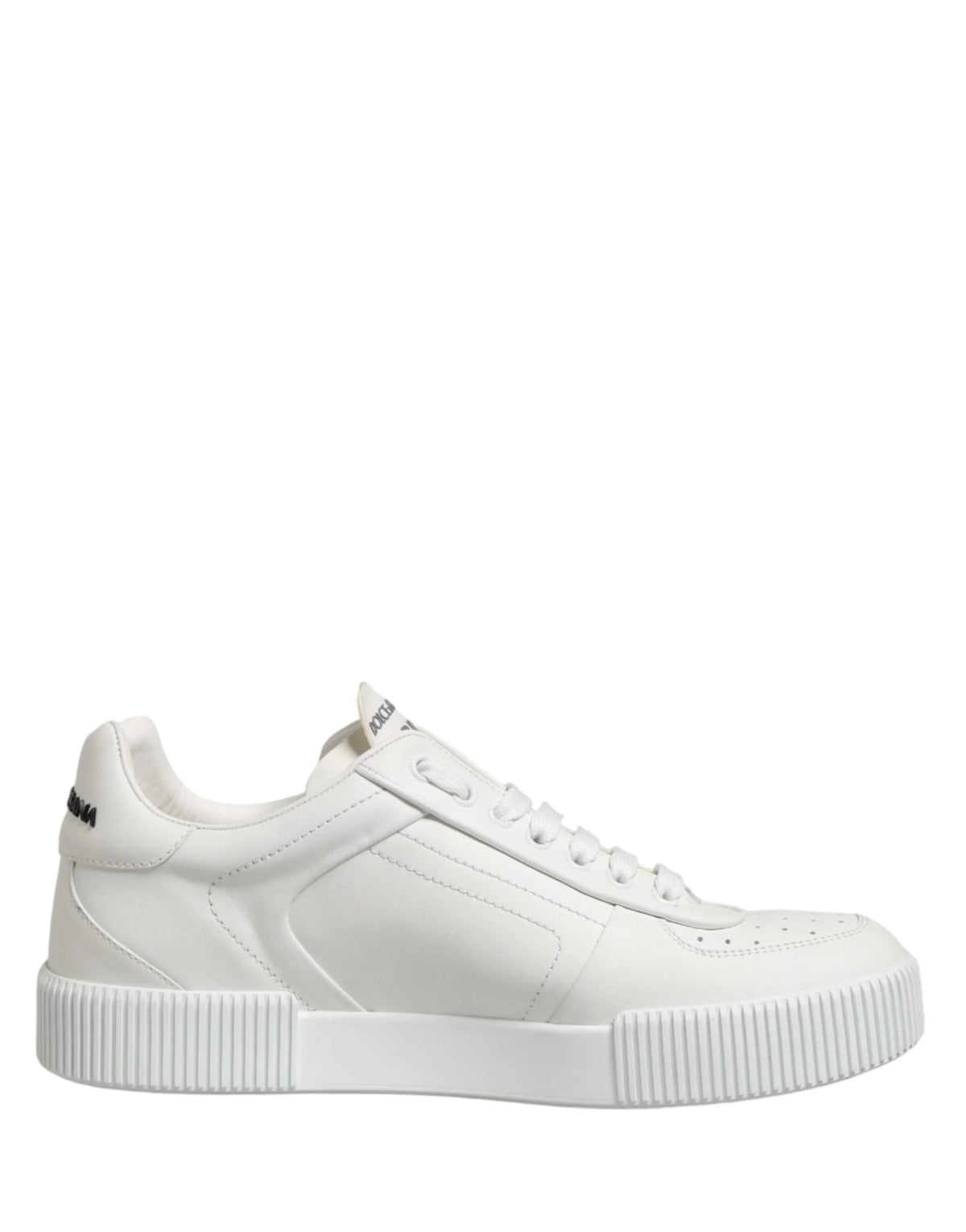 Dolce & Gabbana MIAMI Calf Low Top Men Sneakers White - EU41.5/US8.5